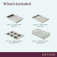 thumbnail image 4 of Anolon Advanced Bakeware 4 Pc Nonstick Toaster Oven Pan Set, Moonstone, 4 of 4
