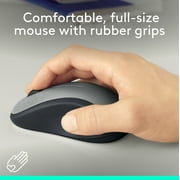 Logitech M310 Wireless Mouse, 2.4 GHz with USB Nano Receiver, 1000 DPI Optical Tracking, 18 Month Battery, Ambidextrous, Peacock Blue