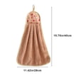 thumbnail image 3 of VBXOAE High Density Velvet Absorbent Kitchen Hand Towel Thickened Dishwashing Rags Soft Skin Friendly Hanging Bathroom Hand Wipe Convenient Storage Fashionable Cartoon Design Suit Home Use, 3 of 6