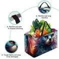 thumbnail image 3 of Starry Animals Large Capacity Reusable Oxford Cloth Storage Bin: Foldable Storage Bag, Picnic Basket, and Storage Box, 3 of 7
