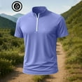 thumbnail image 5 of Summer T-shirts for Men Solid Tops Lightweight Breathable Tops Mens Shirts With Crew Neck And Short Sleeves Solid Color Summer Beach Fashion Wear Cozy Basic Essentials, 5 of 5
