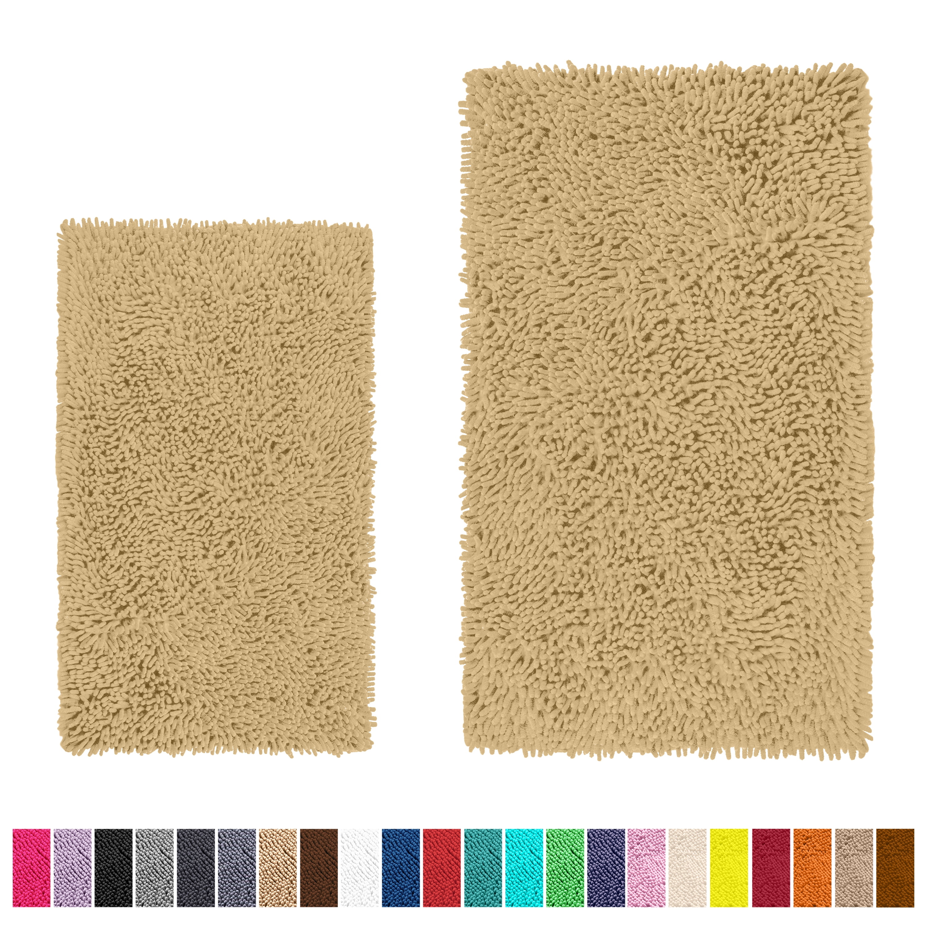 LuxUrux Bathroom Rug SetÃ¢â‚¬â€œExtraSoft Plush Bath mat Shower