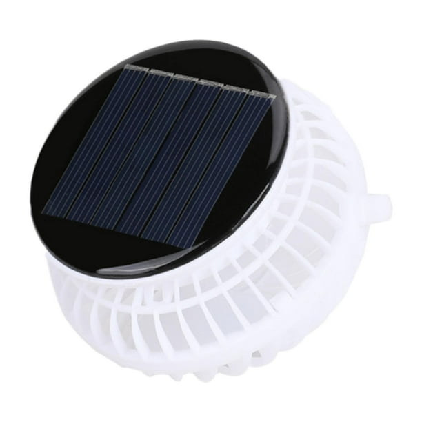 Ventilador solar personal multifunción ligero pequeño portátil para sombrero de sol USB Panel redondo de 6 cm x 6 cm
