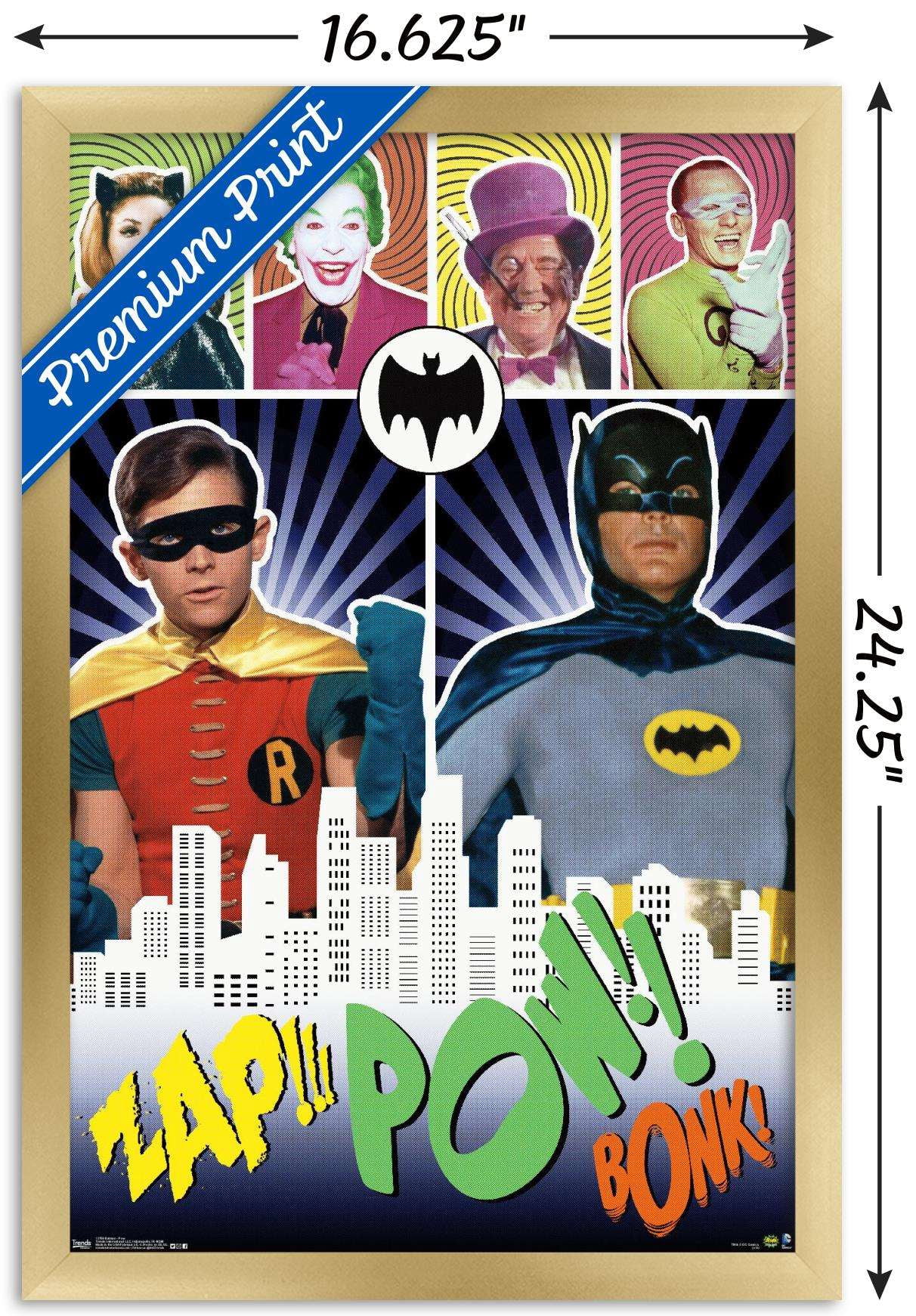 DC Comics TV - Batman TV Series - Pow Wall Poster, 14.725" x 22.375", Framed