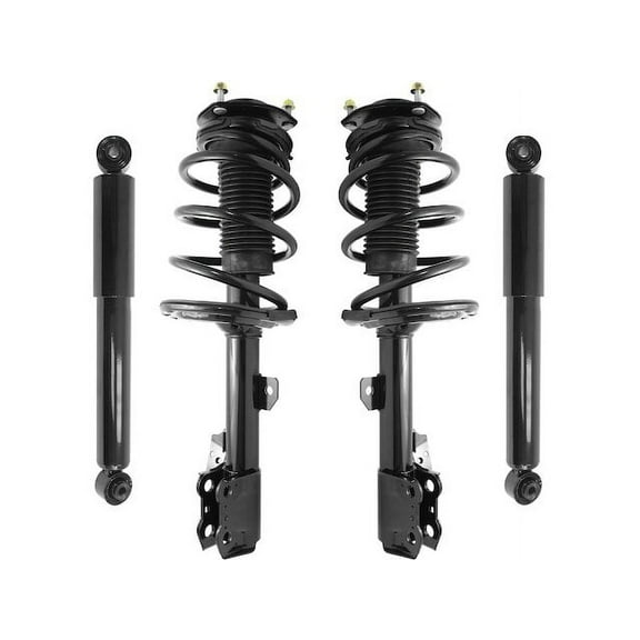 Front and Rear Strut Coil Spring and Shock Absorber Assembly Kit - 4 Piece - Compatible with 2010 - 2015 RX350 (Excludes Models with Air Suspension) 2011 2012 2013 2014