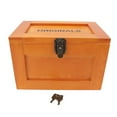 thumbnail image 2 of Desk Solid Wood Container Box, Safe Desktop Wooden Storage Box  for Sundries Original Wood Color,Baked Color, 2 of 7