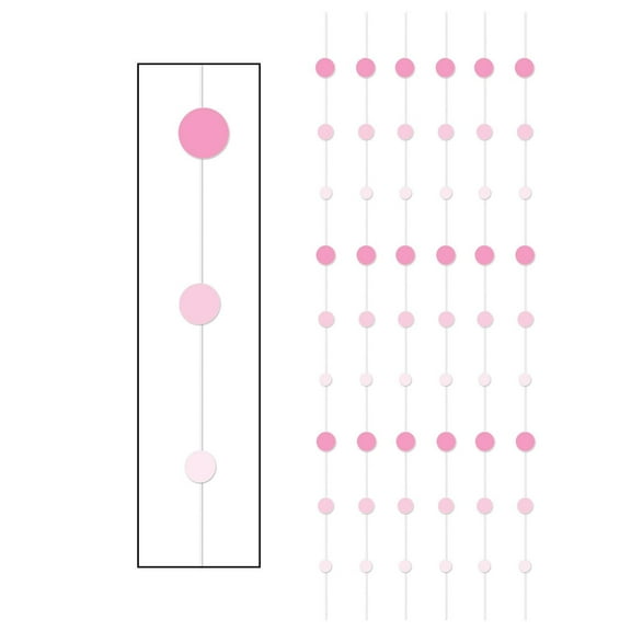 Beistle Pink Dot Stringers (Case of 72)