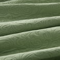thumbnail image 5 of Sleep Zone Ultrasonic Scroll Quilt Set Twin, Soft Lightweight Bedspread, Reversible All-Season Coverlet, 1 Quilt + 1 Pillow Sham (Sage Green, Twin), 5 of 8