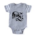 thumbnail image 1 of CafePress - Gothic Skull Initial L - Cute Infant Baby Football Bodysuit, 1 of 1