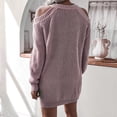 thumbnail image 4 of Vestido de Suéter Nikou con Hombros Descubiertos y Manga Larga, 4 of 6