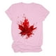 thumbnail image 5 of Camisas de Manga Corta para las Mujeres Impresión de Manga Corta Cuello Redondo, Camisa Casual de Poliéster para las Mujeres, Lavado de Manos, 5 of 7