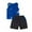 Blue, variant on Mercatoo Baby Boy Clothes Outfits Cotton O Neck Sleeveless Tops Vest Shorts Set Casual 2PC Set Baby Boys 𝐂artoon Dinosaur Clothes