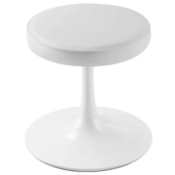 Modholic Rose Stool, White Leather