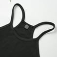 thumbnail image 3 of Arcarius Women’s Sleeveless Crop Top, Seamless, Ribbed Knit Cami with Racerback (Black, XL/2XL), 3 of 6