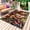 Orange Green Brown, variant on Colorful Squirrel Outdoor Rug 6x9 Ft - Reversible Patio Rug Outdoor Camping Rugs, Botanical Berry Pine Cones Washable Indoor Outdoor Area Rugs, Non-Slip Outdoor Carpet Runner for Deck/Porch