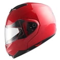 thumbnail image 2 of 1Storm Motorcycle Street Bike Modular/Flip up Dual Visor/Sun Shield Full Face Helmet HG339 Glossy Red, 2 of 7