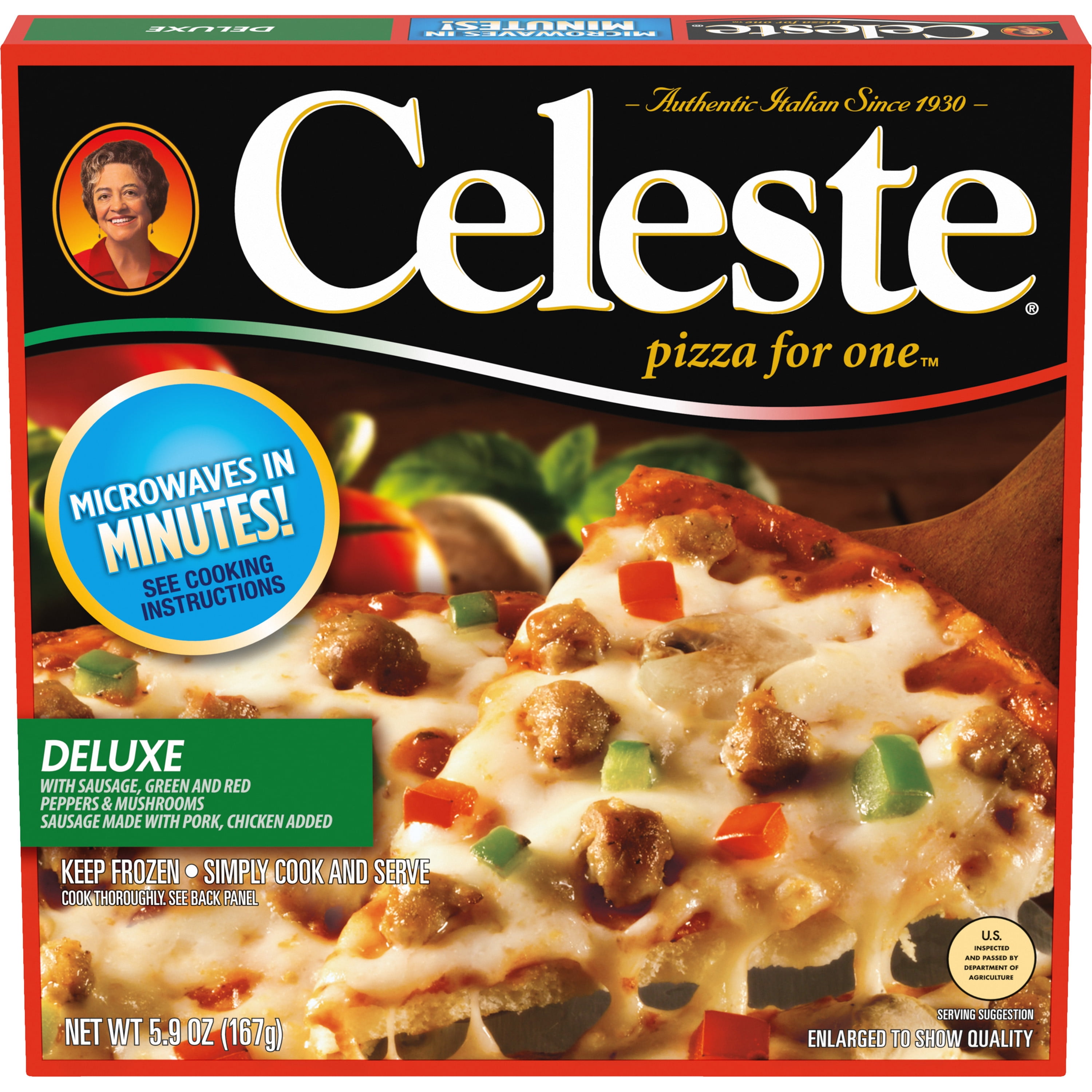 Celeste Thin Crust Supreme Frozen Pizza 5.9oz