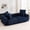 BLUE, variant on 95.28" W Corduroy Sofa With Square Arm , High Sponge Fill Modular 2-Seater Sofa Couch With Pillows
