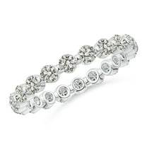 ANGARA Natural 1.04 ct Diamond Ring in 14K White Gold for Women (Size-2.4mm | Color-K | Clarity-I3) | April Birthstone, Birthday, Anniversary, Jewelry Gift for Women | Natural Diamond Ring