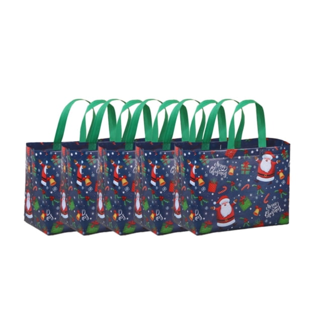 Christmas DecorGift Wrapping Paper5pcs Extra Large Bags Large Christmas Tote Bags With Handles Reusable Non Woven Gift Bags Shopping Bags Christmas Gifts Wrapping PartyPackaging case