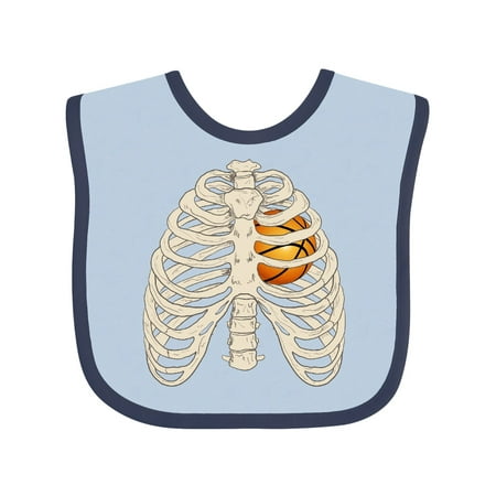 

Inktastic Basketball Heart Gift Baby Boy or Baby Girl Bib
