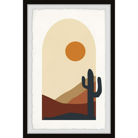 Marmont Hill Inc. 'Moonrise Over the Pass' Framed Painting Print 16 x 24