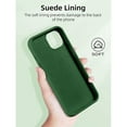 thumbnail image 5 of Designed for iPhone 12 Silicone Case, Protection Shockproof Dustproof Anti-Scratch Phone Case Cover for iPhone 12, Liquid Silicone Phone Case (Green), 5 of 6