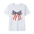 thumbnail image 2 of Delliss 4th of July Tee Blouse for Girl Short Sleeves Shirts Tops Shirt 2-15 Years, 2 of 4