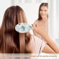 thumbnail image 6 of Wood Paddle Brush with Cushion & Round Hair Brush Blue and Gray Sharks Pattern Detangling Brush for All Hair Types, 6 of 7
