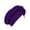 Purple, variant on African Soild Color Pre-Tied Headwrap for Women, Braid Design Headscarf Turban Cap, Adjustable Stretchy Beanie for Wedding, Church, and Casual Style Black