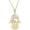 Yellow, variant on 14K White Gold Finish Round Cut White Diamond 925 Sterling Silver Middle East Hamsa Hand Pendant Necklace for Women