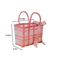 thumbnail image 2 of Graduation Gift Bag Clear Plastic Woven Tote 40x27x16cm Large Capacity 18L for Teacher Thank You Gift Bags with Handles, 2 of 8