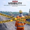 thumbnail image 3 of pyle 12 Pieces Yellow Caution Do Not Enter Tape Set - 656 Foot Long Tape Roll Suitable for a Wide Range of Applications, Including Roadworks, Events, and Hazardous Areas, 3 of 7
