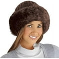 thumbnail image 3 of Etc Faux Fur Trimmed Winter Fashion Hat Chocolate, 3 of 3
