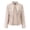 Beige jacket for women, variant on Usmixi Winter Womens Leather Jacket Womens Faux Leather Jacket Stand Collar Zip up Trendy Moto Biker Coat Long Sleeve Casual Solid Plus Size PU Outerwear with Pocket Up to 65% off