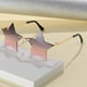 thumbnail image 4 of Gafas de sol sin marco con forma de estrella de cinco puntas, gafas de sol marinas coloridas personalizadas, 4 of 5
