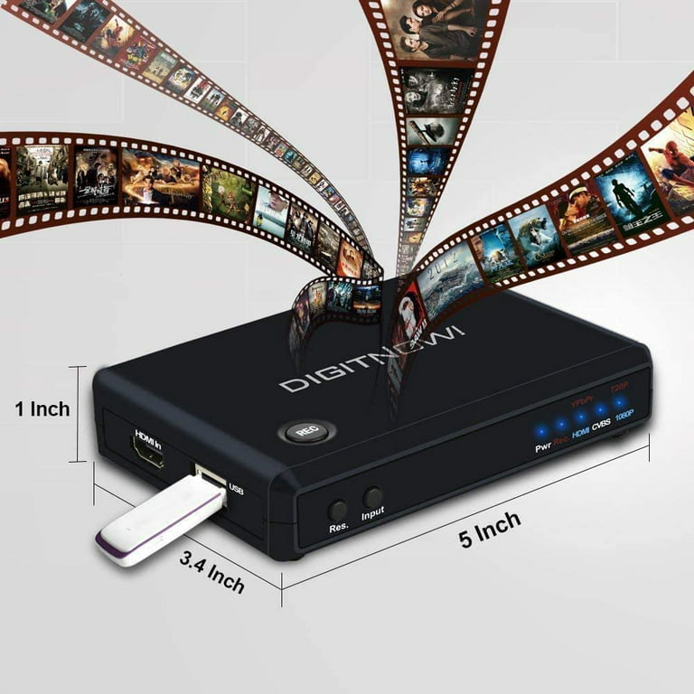 Lang repræsentant Lover DIGITNOW! HD Game Capture HD Video Capture Device 1080P HDMI Video capture  Converter/Adapter Recorder for PS4, Xbox One/Xbox 360,LiveTV,PVR DVR and  more,Support HDMI/YPbPr/CVBS Input and HDMI Output - Walmart.com