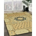 thumbnail image 3 of Ahgly Company Machine Washable Indoor Rectangle Abstract Cinnamon Brown Area Rugs, 5' x 7', 3 of 7