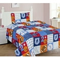 thumbnail image 2 of SAMIMPORT-2011 3-Piece Multicolor Ultra Soft Microfiber Bed Sheet Set, Twin - Machine Washable, 2 of 3