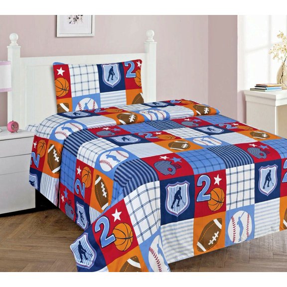 Samimport-2011 3-Piece Multicolor Microfiber Bed Sheet Set, Twin – Super Soft