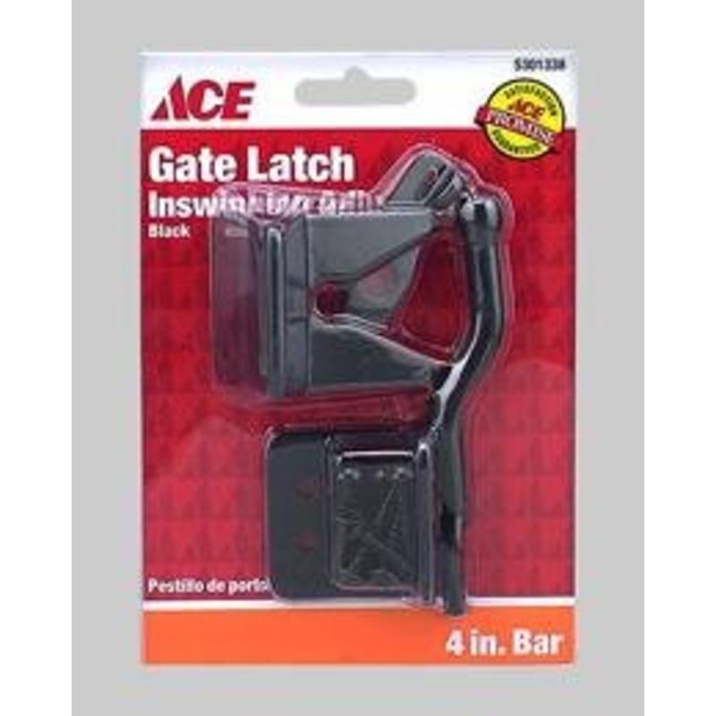 4" Black Adjustable Gate Latch Ace Gate Parts 013420134 082901145837