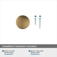 thumbnail image 4 of Amerock Edona 1-1/4 inch (32mm) Diameter Champagne Bronze Cabinet Knob - 25 Pack, 4 of 5