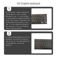 thumbnail image 3 of Matsuzay Teclado para portátil, ajuste de escritura profesional, accesorios de entrada eficientes, componentes de entrada, repuesto de teclado de EE. UU. Juegos de teclado y mouse para computadora, 3 of 6