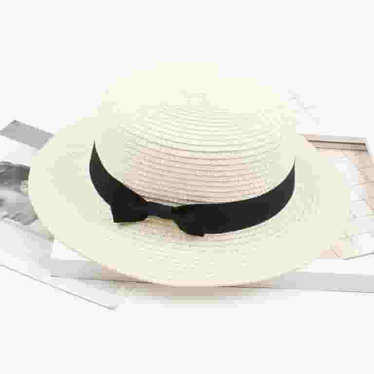 Ladies Women's Summer Solid Hat Top Sun Visor Sun Straw Beach Hat