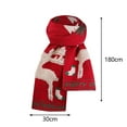 thumbnail image 3 of Holiday Gifts! Titcea Winter Scarf for Women Christmas Tree Print Lengthening Knitted Scarves Windproof Warm Outdoor Cold Protection Shawls Wraps, 3 of 3