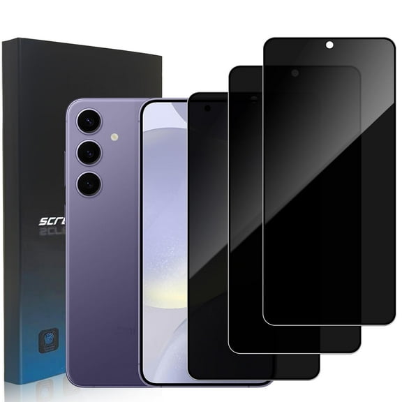 ZYQEEE Privacy Screen Protector for Samsung Galaxy S24 Plus 6.7", Scratch Resistant Anti-Spy Tempered Glass Film, Bubble Free, Easy Installation,Case Friendly,3 Pack