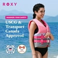 thumbnail image 6 of Roxy Women's Life Jacket, US Coast Guard PFD with Lightweight EPE Foam, M Size 33" - 37" Pink Silver, 6 of 7