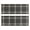 Brown and Blue Checkered Pattern, variant on Blue and Black Checkered Pattern Anti Fatigue Kitchen Rugs Set Of 2, Non Slip Washable Decorative Floor Mats for Sink Laundry and Home Use, 17"x47"