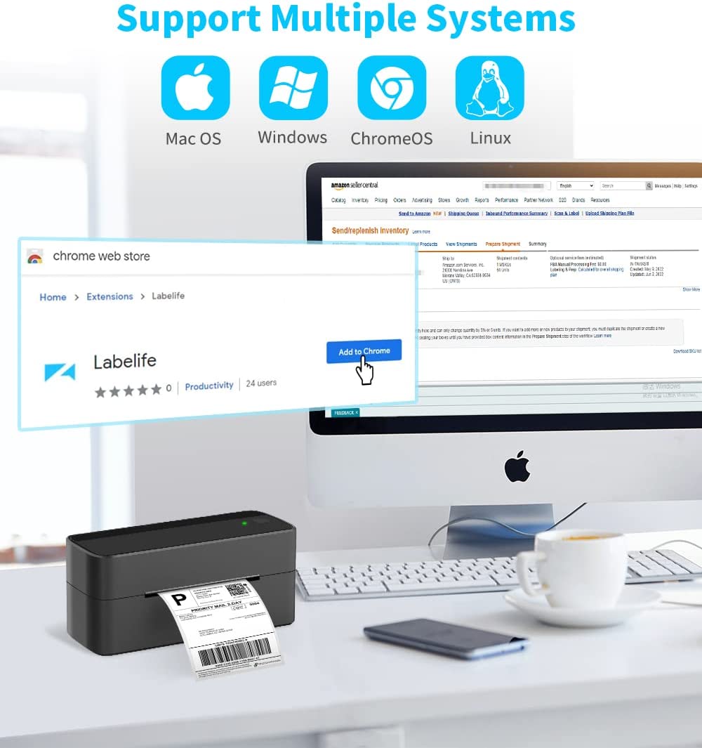 Buy Thermal Label Printer, Phomemo Shipping Label Printer, Thermal