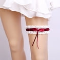 thumbnail image 1 of Ohufall White Garters For Bride 2 Pieces, Wedding Garter For Bride Elasticity Lace Garter, Wedding Garter Set For Bride, 1 of 4